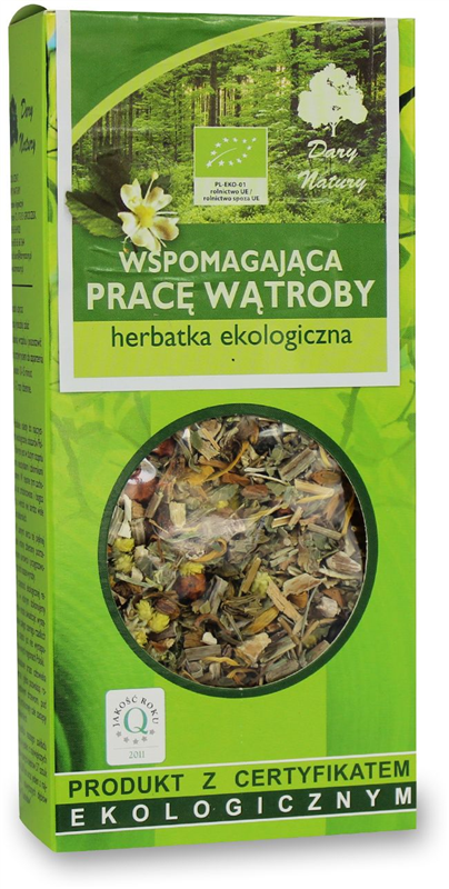 Herbatka Wspomagająca pracę wątroby BIO 50g DARY NATURY