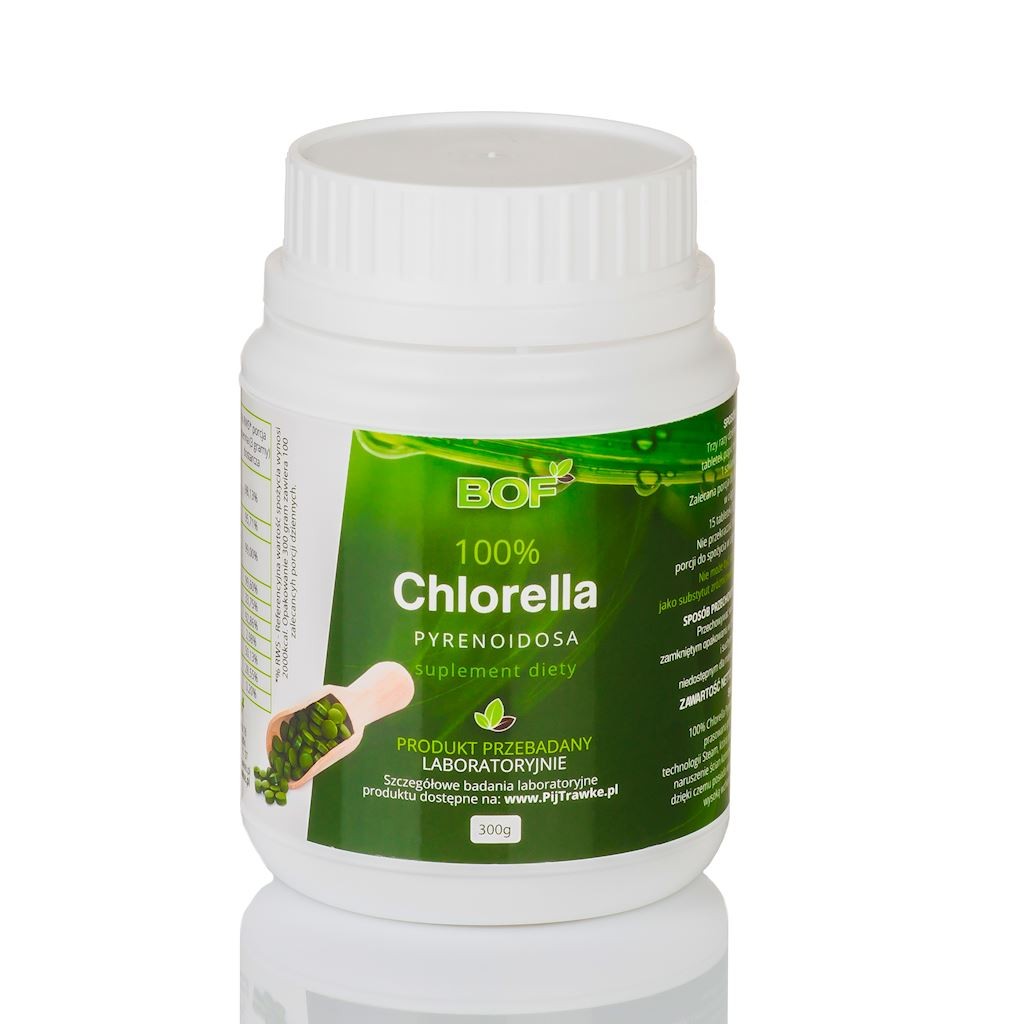 BOF 100% Chlorella Pyrenoidosa 300g (200mg, 1500tabl.)