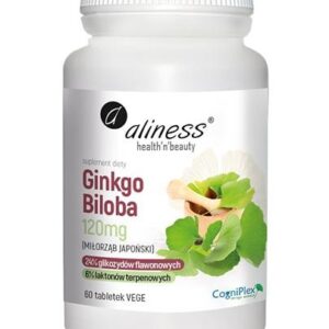 Ginkgo Biloba (miłorząb japoński) 120 mg  60 tabletek