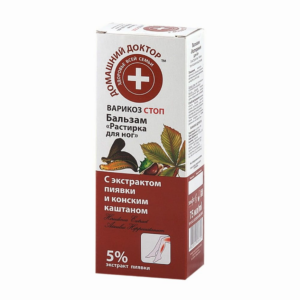 DOMOWY DOKTOR Krem-balsam do nóg z ekstraktem pijawki i końskim kasztanem 75ml