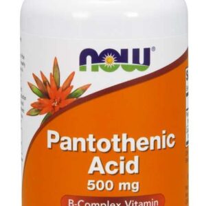 NOW FOODS Pantothenic Acid 500mg, 100caps. - kwas pantotenowy, witamina B5