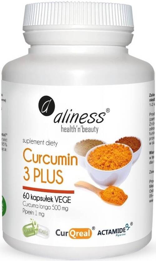 ALINESS Curcumin 3 Plus kapsułki 60 szt. kurkumina