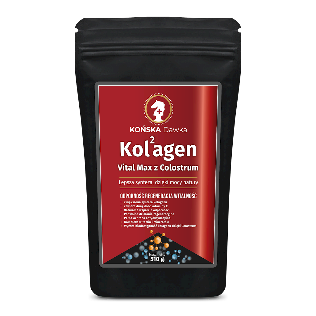 KOŃSKA DAWKA Kolagen Vital Max z Colostrum w proszku 510g
