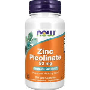 NOW FOODS Cynk 50mg Pikolinian cynku 60 kaps.