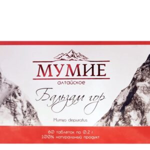Balsam Gór mumio oczyszczone shilajit ałtajskie 200mg x 60 tabletek